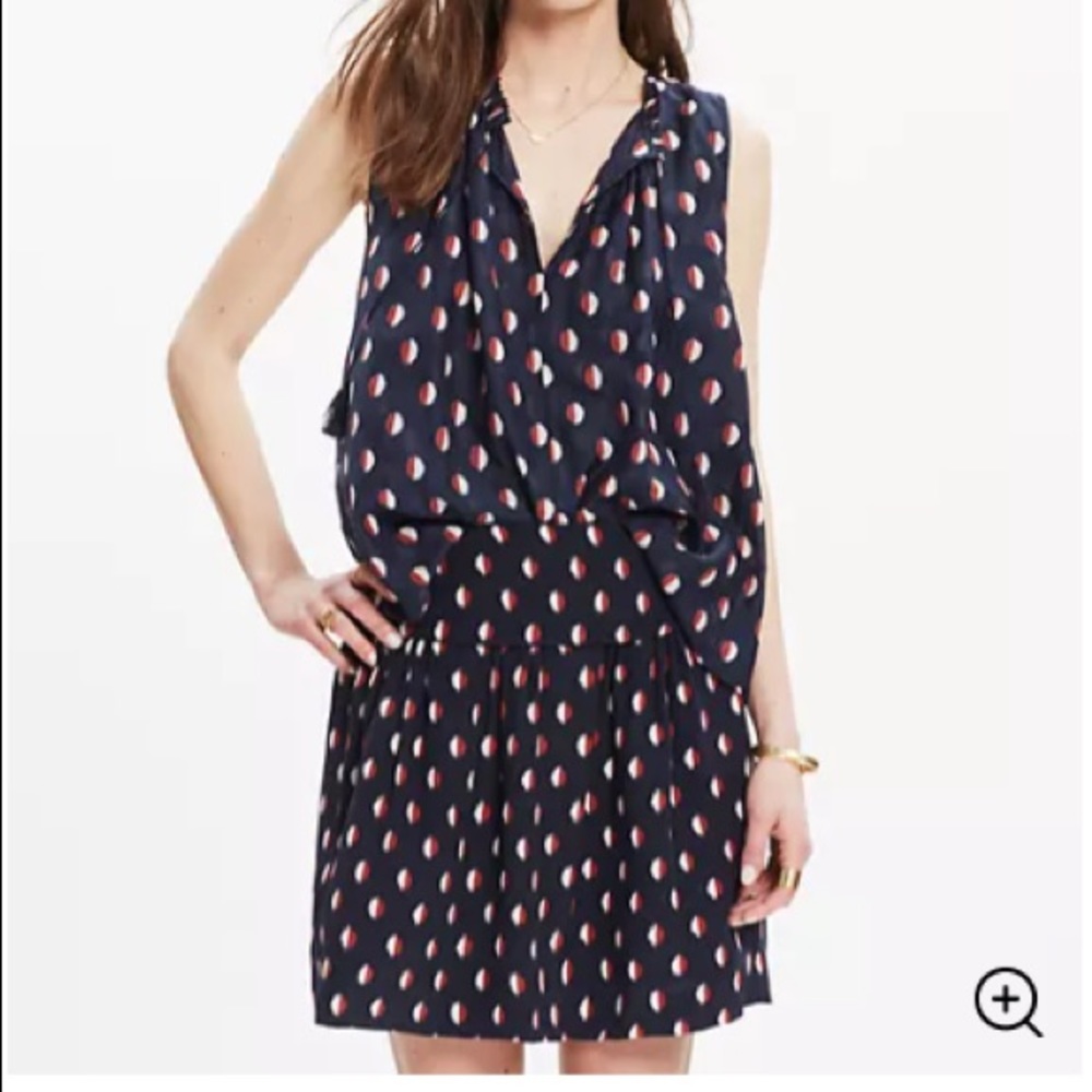 Madewell Bellshift Tank Top in Ikat Dot